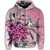 Hawaii Clematis Humming Bird Zip Hoodie - Polynesian Pride