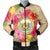 Hawaii Coat Of Arm Hibiscus Bomber Jacket - AH Black Unisex - Polynesian Pride