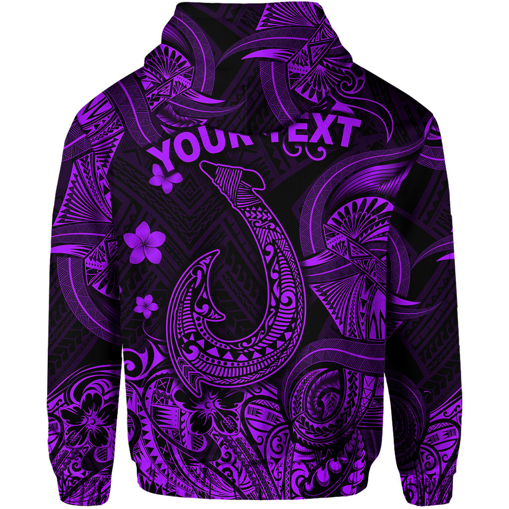 Custom Hawaii Fish Hook Polynesian Hoodie Unique Style Purple LT8 - Polynesian Pride
