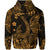 Custom Hawaii Fish Hook Polynesian Zip Hoodie Unique Style Gold LT8 - Polynesian Pride