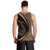 Hawaii Fish Hook Polynesian Tank Top - Circle Style Gold - AH - Polynesian Pride