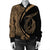 Hawaii Fish Hook Polynesian Bomber Jacket - Circle Style Gold - AH - Polynesian Pride