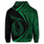 Hawaiian Fish Hook Polynesian Hoodie Circle Style Green - Polynesian Pride