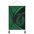 Hawaii Fish Hook Polynesian Hanging Poster - Circle Style Green - AH Hanging Poster Cotton And Linen - Polynesian Pride