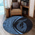 Hawaii Fish Hook Polynesian Round Carpet - Circle Style Pastel - AH - Polynesian Pride