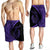 Hawaii Fish Hook Polynesian Men's Shorts - Circle Style Purple - AH - Polynesian Pride