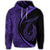 Hawaiian Fish Hook Polynesian Hoodie Circle Style Purple - Polynesian Pride