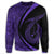 Hawaii Fish Hook Polynesian Sweatshirt - Circle Style Purple - AH - Polynesian Pride