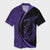 Hawaii Fish Hook Polynesian Hawaiian Shirt - Circle Style Purple - AH Unisex Black - Polynesian Pride