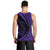 Hawaii Fish Hook Polynesian Tank Top - Circle Style Purple - AH - Polynesian Pride