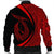 Hawaii Fish Hook Polynesian Bomber Jacket - Circle Style Red - AH - Polynesian Pride