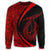 Hawaii Fish Hook Polynesian Sweatshirt - Circle Style Red - AH - Polynesian Pride