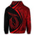 Hawaiian Fish Hook Polynesian Hoodie Circle Style Red - Polynesian Pride