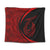 Hawaii Fish Hook Polynesian Tapestry - Circle Style Red - AH Wall Tapestry Black - Polynesian Pride