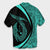 Hawaii Fish Hook Polynesian Hawaiian Shirt - Circle Style Turquoise - AH - Polynesian Pride