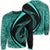 Hawaii Fish Hook Polynesian Sweatshirt - Circle Style Turquoise - AH Unisex Black - Polynesian Pride