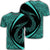 Hawaii Fish Hook Polynesian T Shirt Circle Style Turquoise Unisex Black - Polynesian Pride