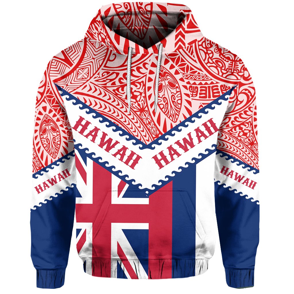 Hawaii Flag Hoodie Mit Style - Polynesian Pride