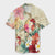 Hawaii Floral Turtle Hawaiian Shirt - Beige - AH Unisex Black - Polynesian Pride