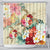 Hawaii Floral Turtle Shower Curtain - Beige - AH 177 x 172 (cm) Black - Polynesian Pride