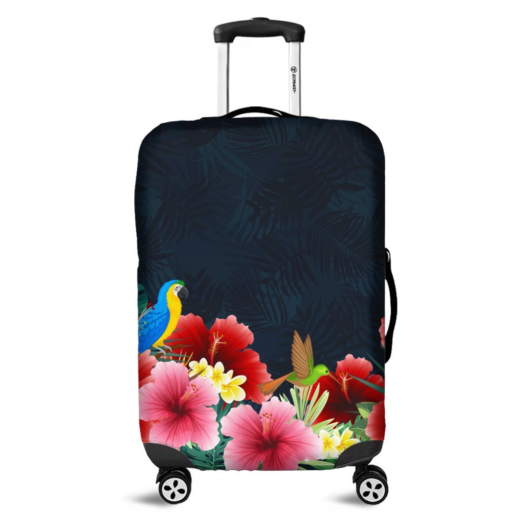 Hawaii Forest Hibiscus Luggage Covers - AH Black - Polynesian Pride