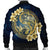 Hawaii Galaxay Yin Yang Turtle Shark Hibiscus Plumeria Bomber Jacket - AH - Polynesian Pride