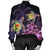 Hawaii Galaxy Turtle Hibiscus Bomber Jacket - AH - Polynesian Pride