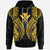 Hawaii Hoodie Polynesian Lion Head Gold Style Unisex Gold - Polynesian Pride