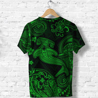 Hawaii Hammer Shark Polynesian T Shirt Unique Style Green LT8 - Polynesian Pride