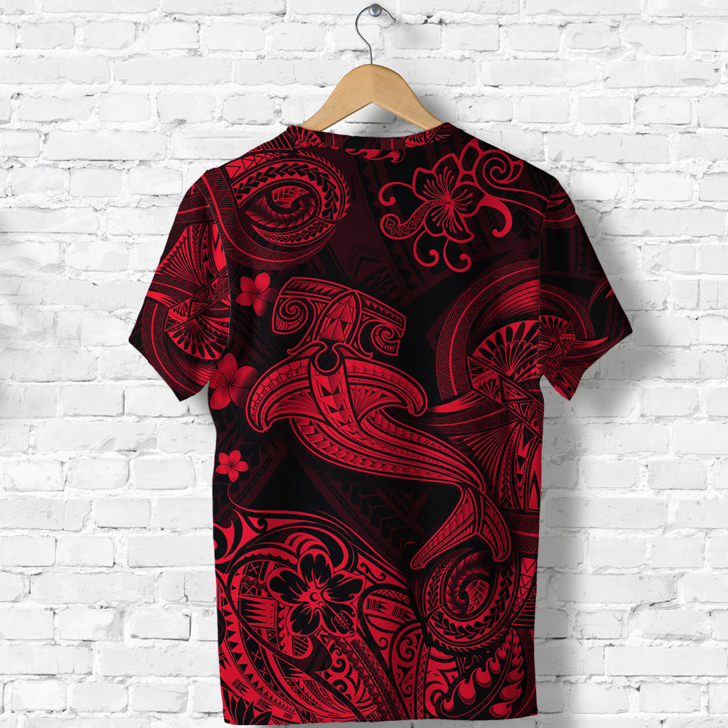 Hawaii Hammer Shark Polynesian T Shirt Unique Style Red LT8 - Polynesian Pride