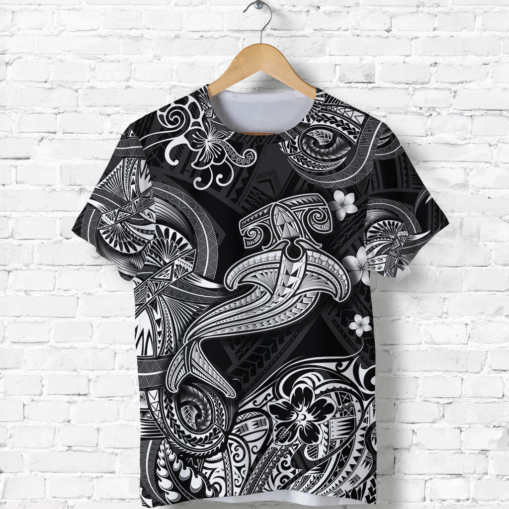 Hawaii Hammer Shark Polynesian T Shirt Unique Style Black LT8 - Polynesian Pride