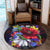 Hawaii Hibiscus Flower Beautiful Round Carpet - AH - Polynesian Pride