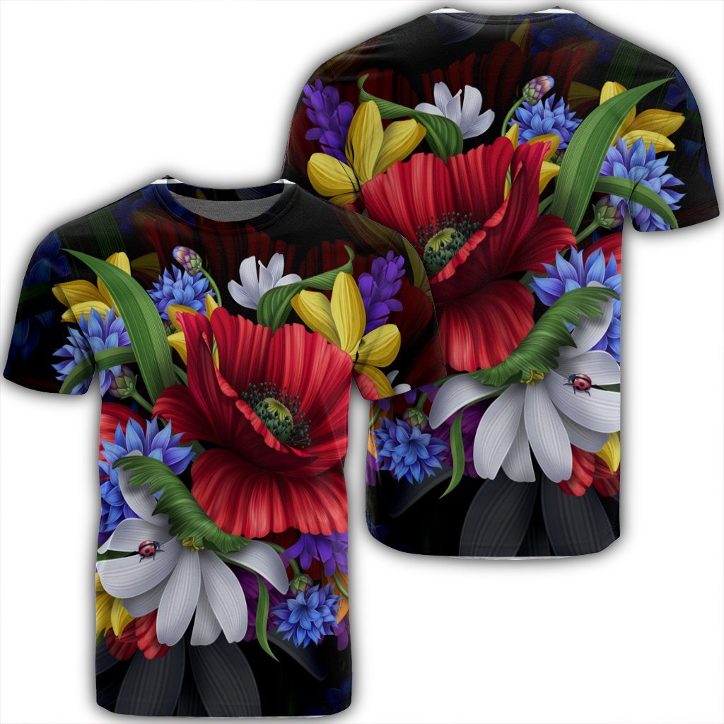 Hawaii Hibiscus Flower Beautiful T Shirt Unisex Black - Polynesian Pride