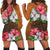 Hawaii Hibiscus Flower Polynesia Hoodie Dress - AH Black - Polynesian Pride