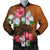 Hawaii Hibiscus Flower Polynesia Bomber Jacket - AH Black Unisex - Polynesian Pride