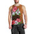 Hawaii Hibiscus Flower Polynesia Tank Top - AH Black - Polynesian Pride