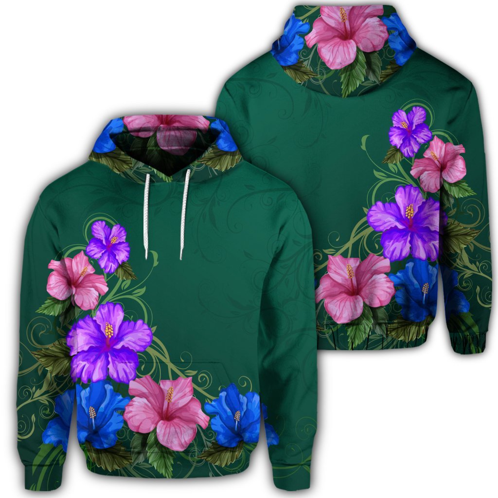 Hawaiian Hibiscus Origin Hoodie Polyester - Polynesian Pride