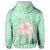 Hawaii Hibiscus Pastel Zip Hoodie - Polynesian Pride