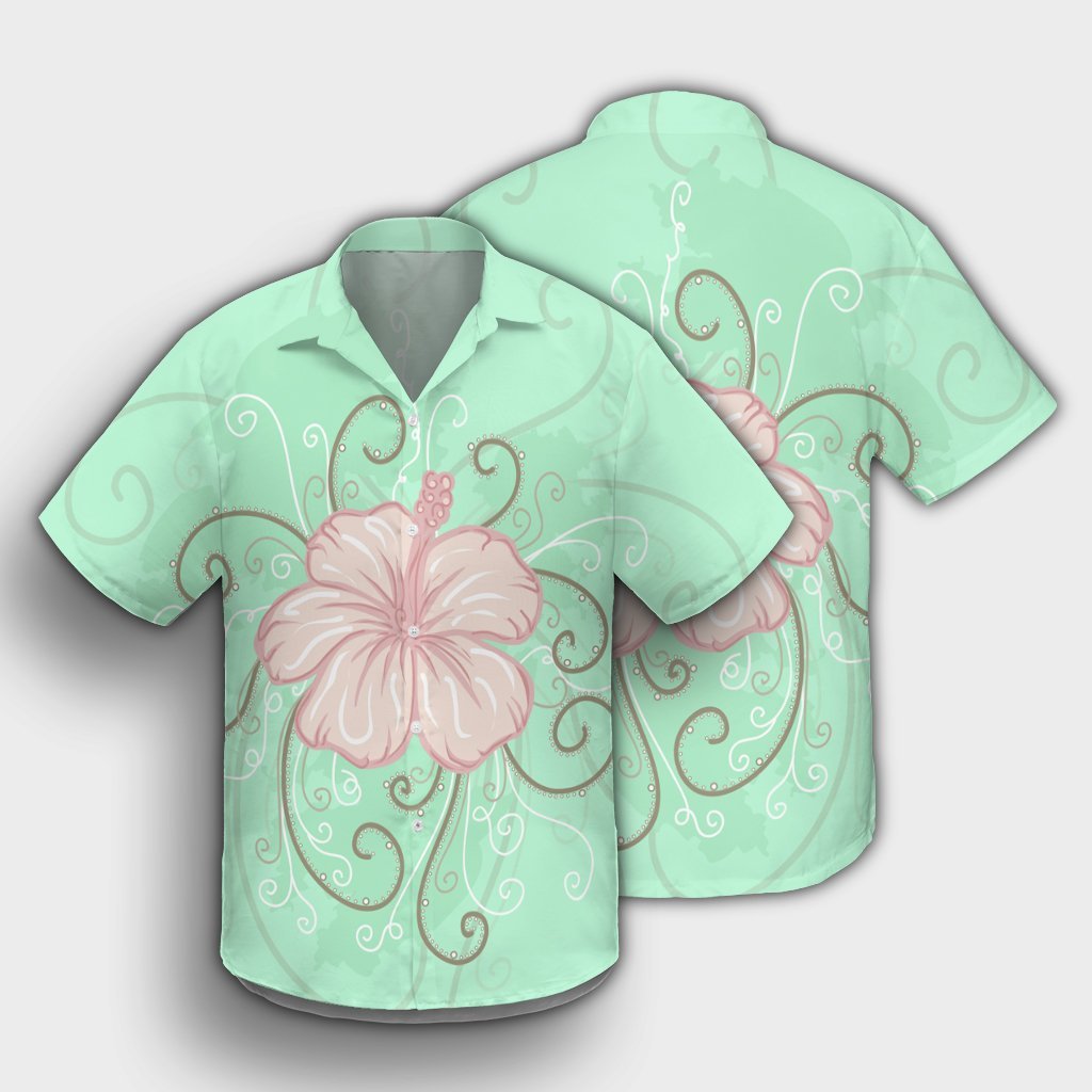 Hawaii Hibiscus Pastel Hawaiian Shirt - AH - Polynesian Pride