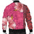 Hawaii Hibiscus Pattern Bomber Jacket - AH - Polynesian Pride