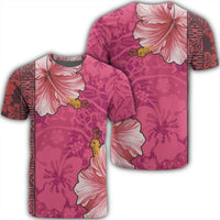 Hawaii Hibiscus Pattern T Shirt Unisex Black - Polynesian Pride
