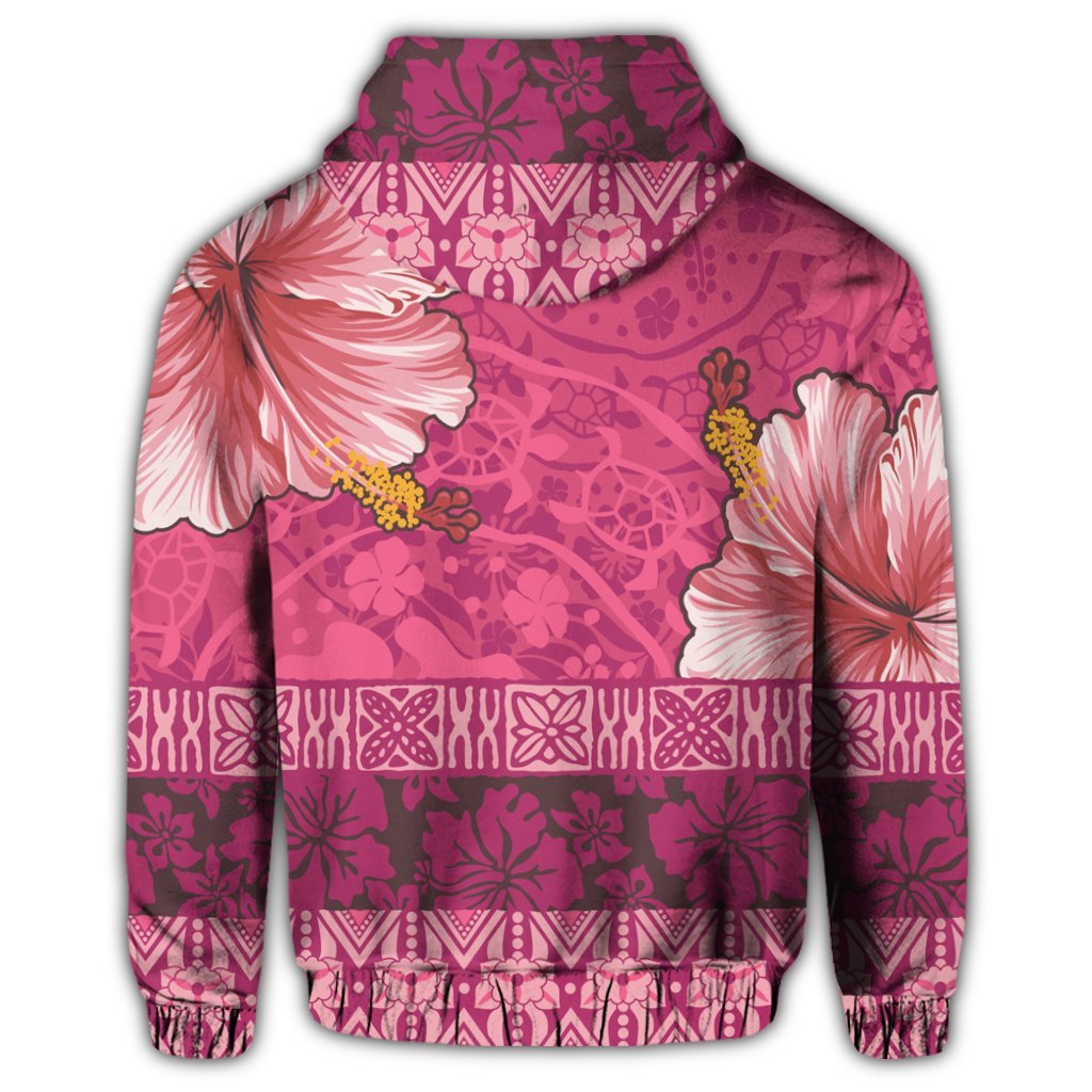 Hawaii Hibiscus Pattern Zip Hoodie Ver 2 - Polynesian Pride