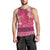 Hawaii Hibiscus Pattern Tank Top - Ver 2 - AH Black - Polynesian Pride