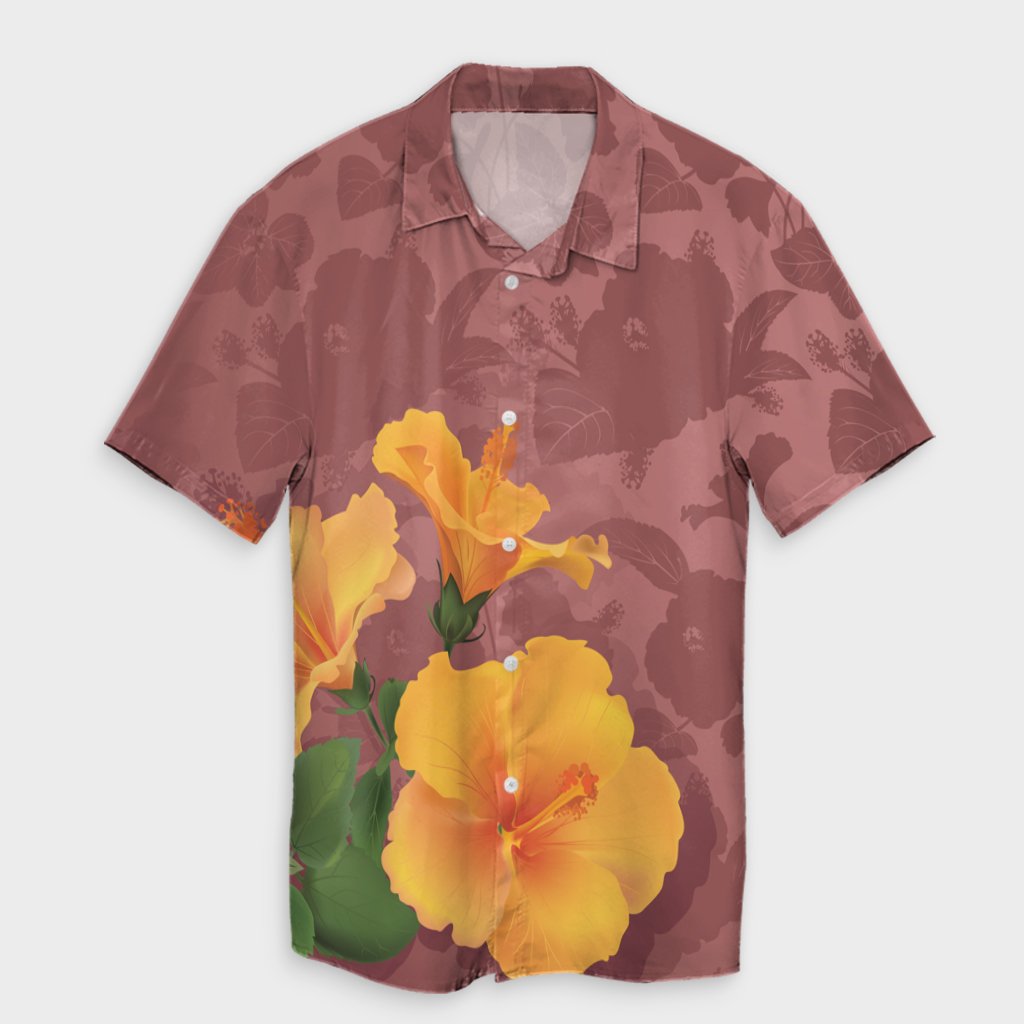 Hawaii Hibiscus Pink Hawaiian Shirt - AH Unisex Black - Polynesian Pride