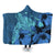 Hawaii Hibiscus Turtle Hooded Blanket - AH Hooded Blanket White - Polynesian Pride