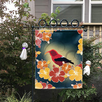 Hawaii Honeycreeper Hibiscus Flag - AH - Polynesian Pride
