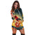 Hawaii Honeycreeper Hibiscus Hoodie Dress - AH - Polynesian Pride