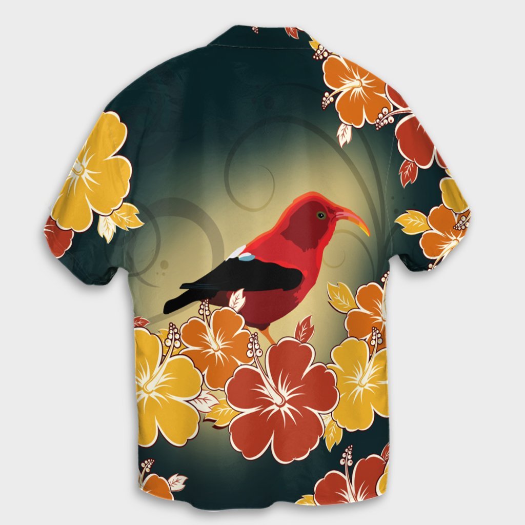Hawaii Honeycreeper Hibiscus Hawaiian Shirt - AH - Polynesian Pride