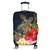 Hawaii Honu Hibiscus Galaxy Luggage Covers - AH Black - Polynesian Pride