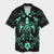 Hawaii Honu Turtle Dolphin With Plumeria Hawaiian Shirt - AH Unisex Black - Polynesian Pride
